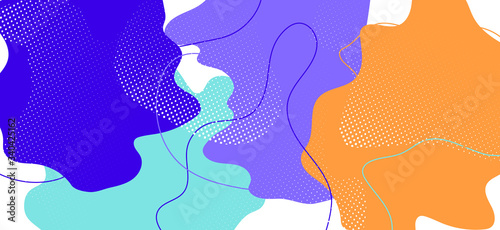 Colorful Memphis Shape. Graphic Abstract 