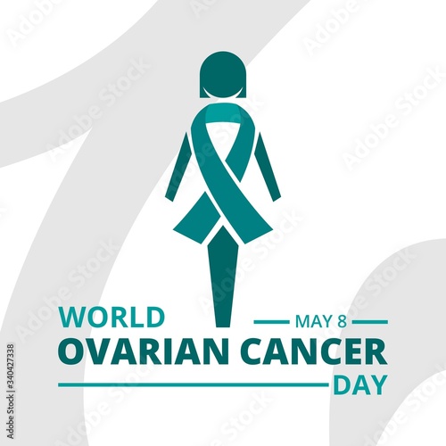 world ovarian cancer day vector graphics