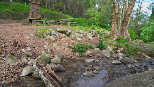 National park a recreation area in the forests, Monchique streams, nature reserve. Portugal. Fontes photo