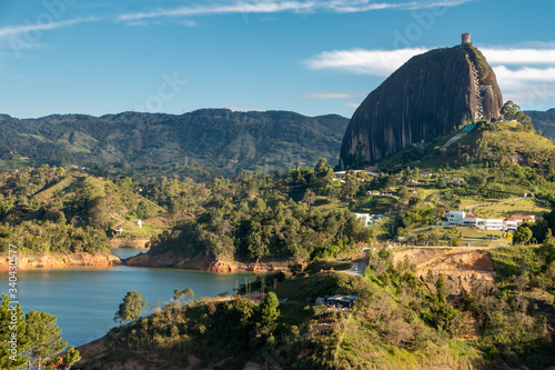 monolith, Piedra del Peñol in Guatape, Antioquia Colombia