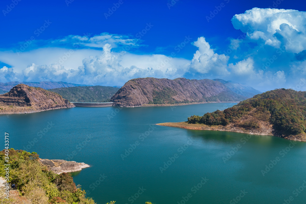 Beautiful View of the Idukki Dam and its surroundings