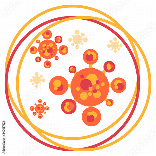 Coronavirus quarantine design. Covid-19 infection. Epidemic warning, virus protection time.  Control and pandemic prevention. Medical health care design. Stay safety. Emergency poster concept