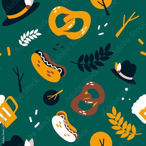 Oktoberfest seamless pattern