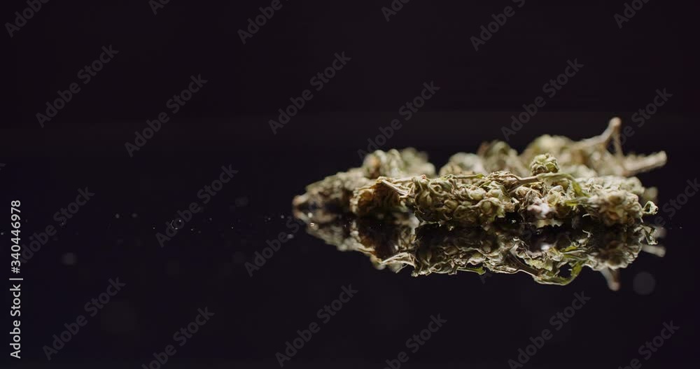 cannabis drugs concept - medial treatment