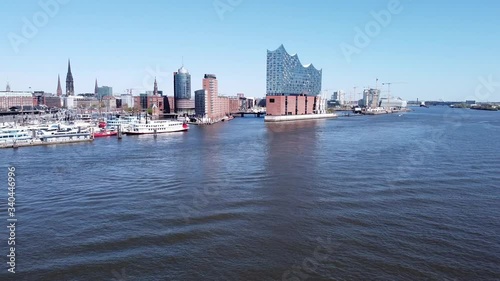 Luftaufnahme der Hamburger Elbphilharmonie 