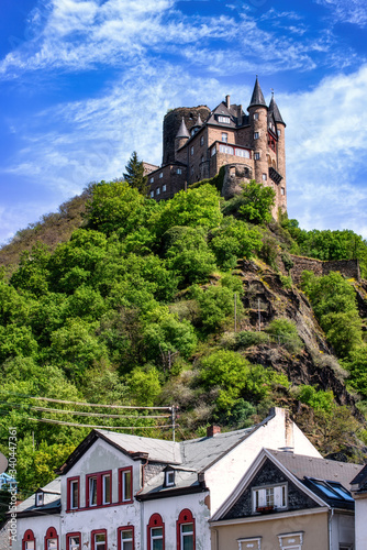 Burg-Fortress Katz in St. Goarshausen in Rhine valley, Germany © EKH-Pictures