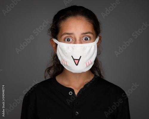 Oh No Girl In Mask Shocked Social Distancing