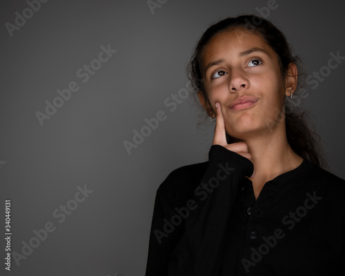 Girl Thinking or up to no good again