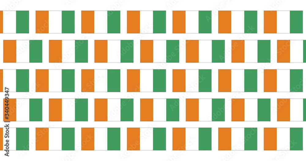 Cote dIvoire Flag Loop Background Cote dIvoire Flag Loop Background