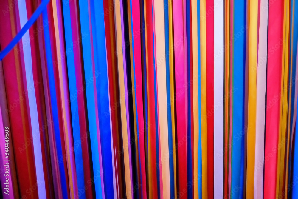 Blurred background of abstract colorful stripes