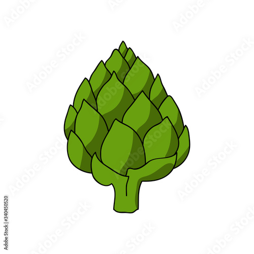 artichoke doodle icon