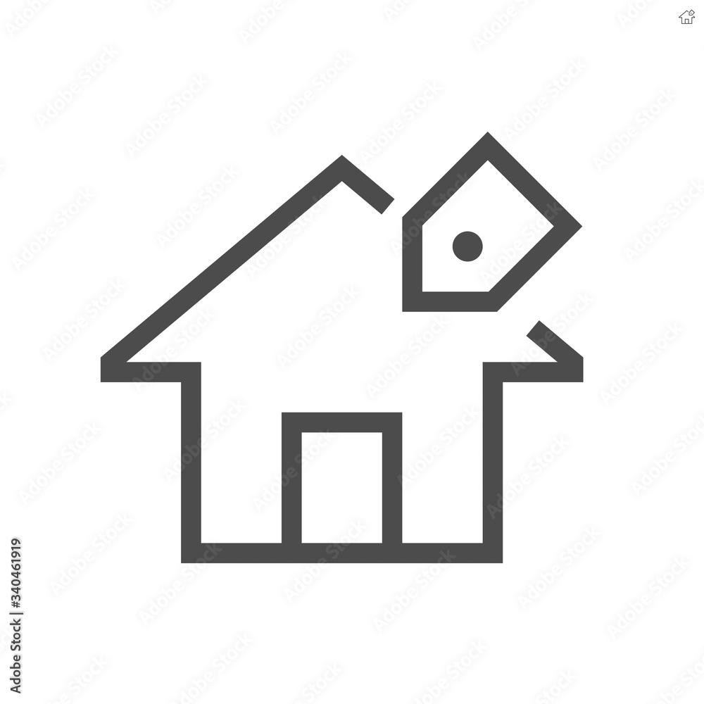 Home for sale vector icon design, 48X48 pixel perfect and editable stroke. Home for sale vector icon design, 48X48 pixel perfect and editable stroke.