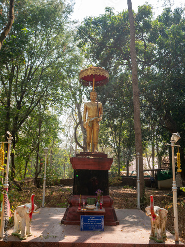 Wat Umong Suan Puthatham is Old traditional Buddhist temple in the historic central.Buddhist temple is major tourist famous at Chiang Mai,Thailand.