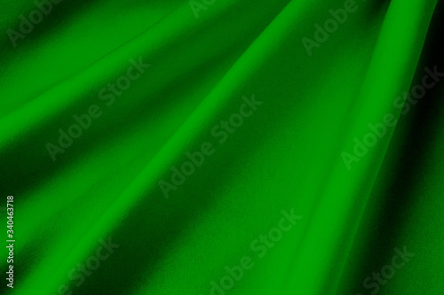 絹の布地 緑色
