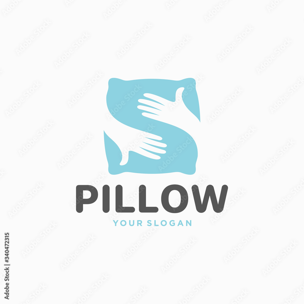 Pillow logo template. Pillow logo vector Pillow logo template. Pillow logo vector