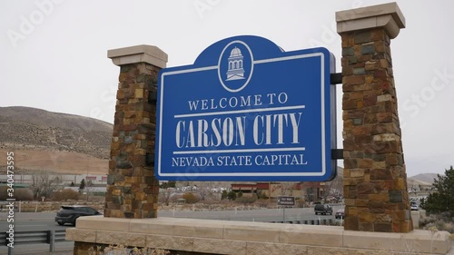 Welcome To Carson City Public Sign