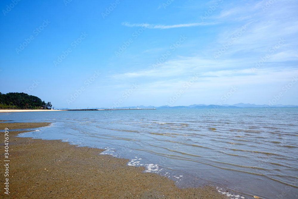 Obraz premium Yulpo Beach in Boseong-gun, South Korea. 