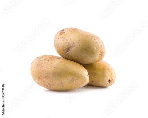 potatoes an isolated on white background