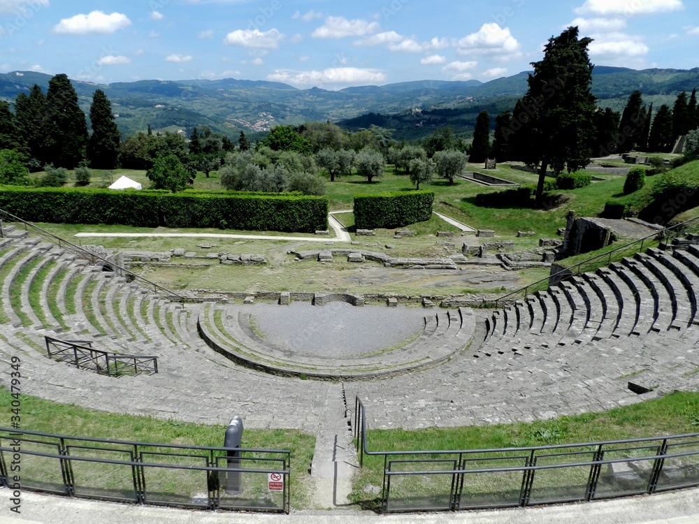 Fiesole, Italy, Roman Amphitheater Fiesole, Italy, Roman Amphitheater
