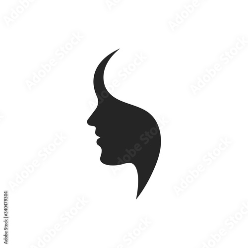 human  head vector illustration design