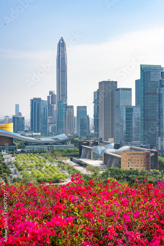 Shenzhen city central axis City Scenery © WU