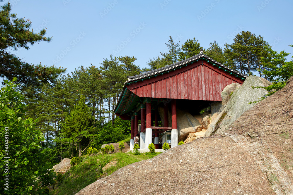 Seated Rock-carved Buddha of Yusin-ri in Boseong-gun, South Korea.
Seated Rock-carved Buddha of Yusin-ri in Boseong-gun, South Korea.