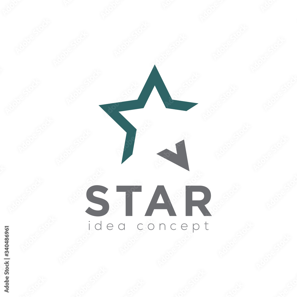 Star Logo, Creative Concept Template Vector