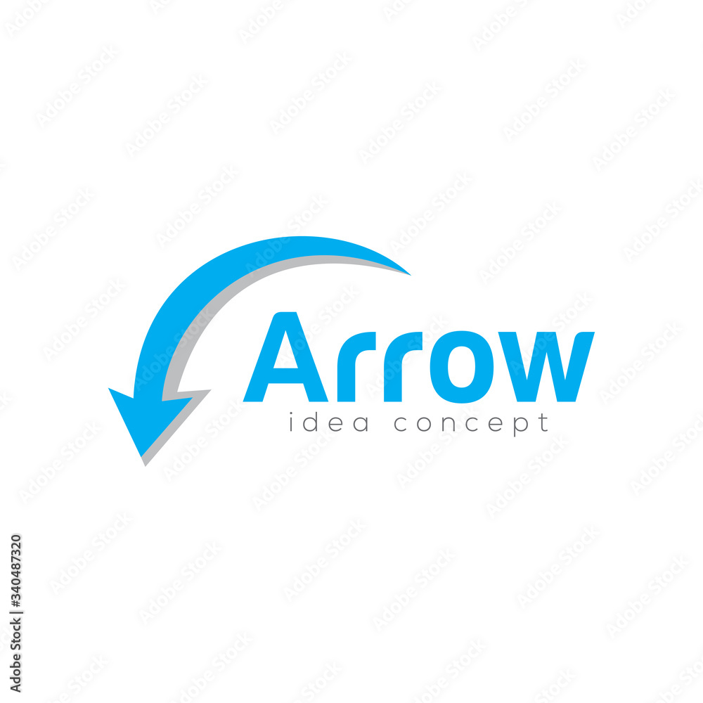 Creative Arrow Concept Logo Design Template