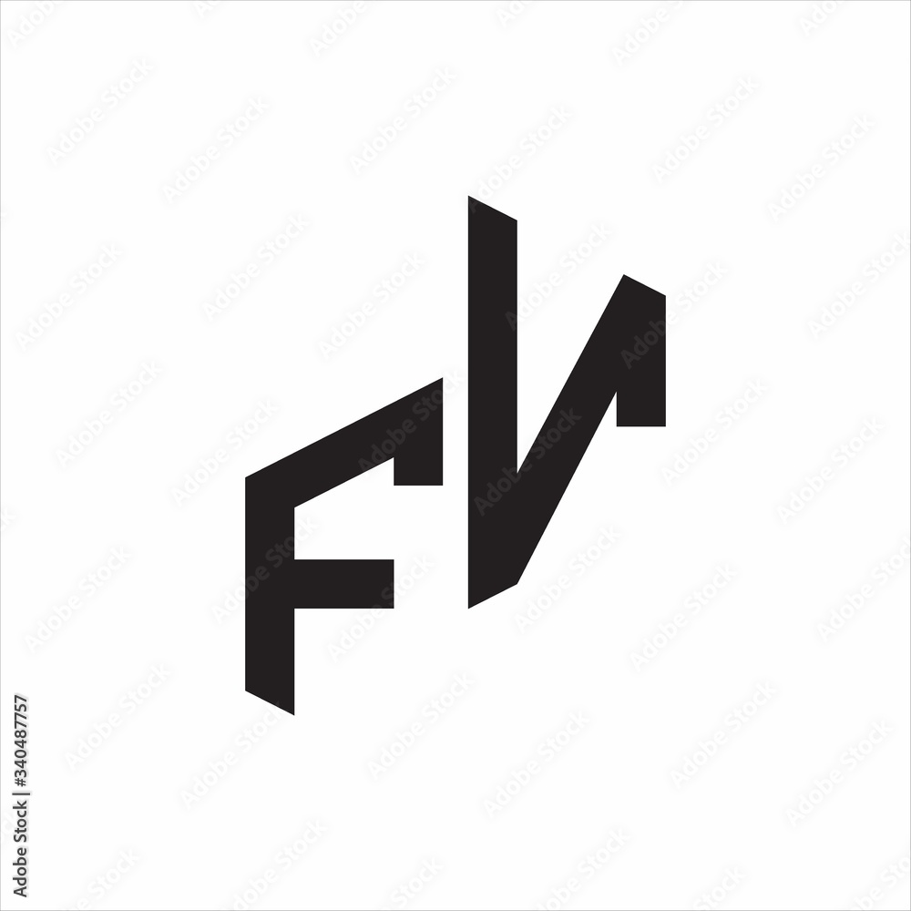 FV Initial Letters logo monogram with up to down style FV Initial Letters logo monogram with up to down style