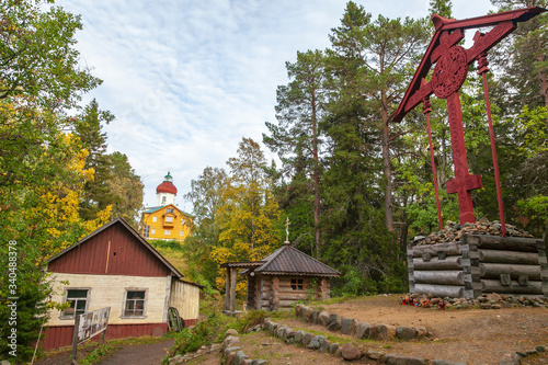 Ascension church-lighthouse on Sekirnaya mountain on in the Holy Ascension skete. The Solovetsky Monastery. photo