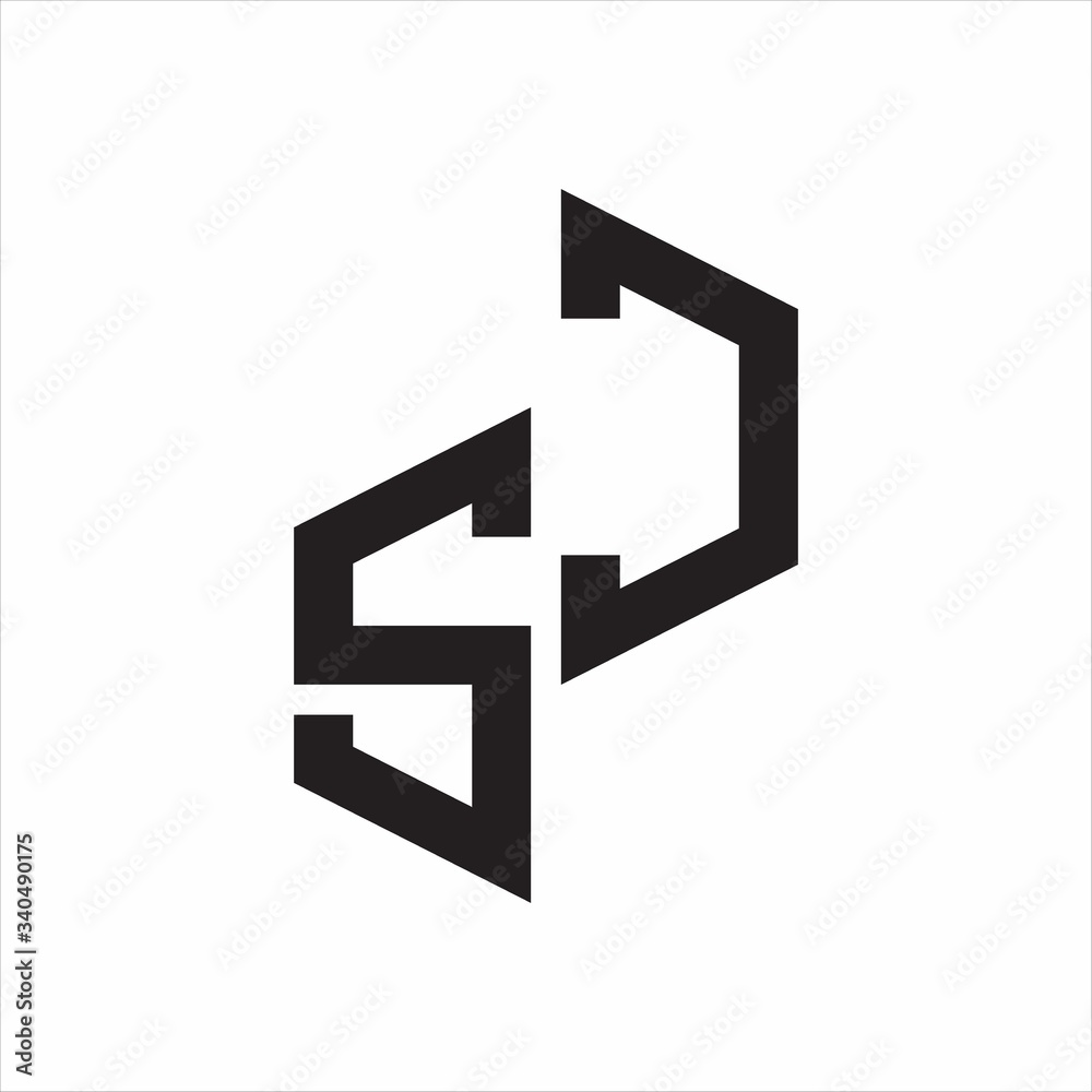 SC Initial Letters logo monogram with up to down style SC Initial Letters logo monogram with up to down style