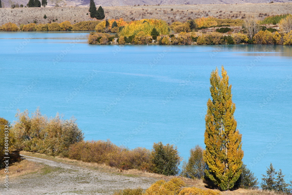 Φωτογραφία Beautiful nature near Ruataniwha lake, Twizel, New Zealand