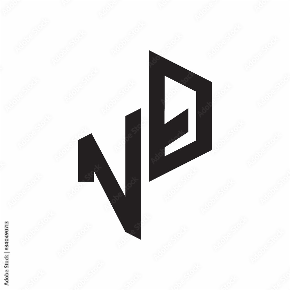 VQ Initial Letters logo monogram with up to down style