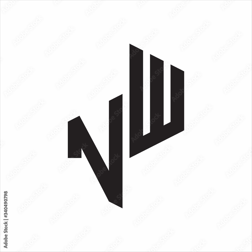 Initial Letters logo monogram with up to down style Initial Letters logo monogram with up to down style