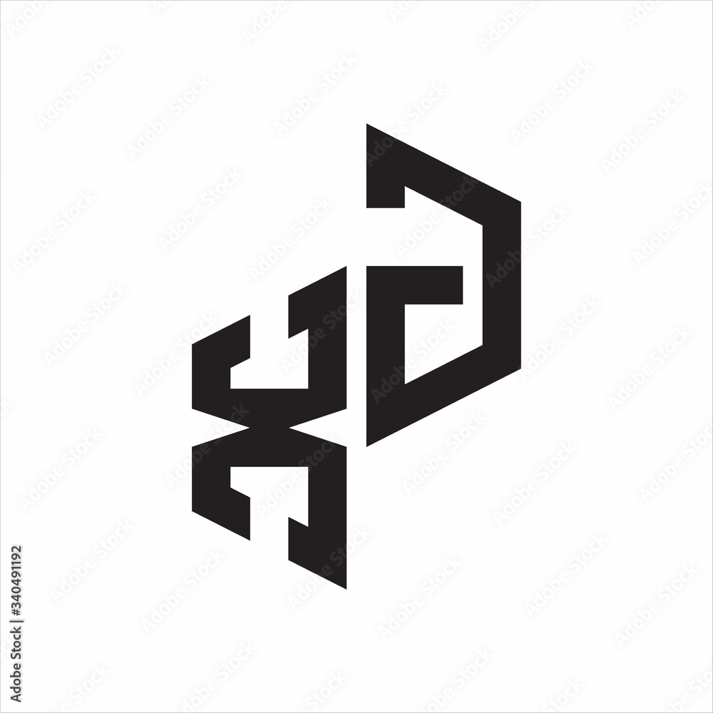 XG Initial Letters logo monogram with up to down style XG Initial Letters logo monogram with up to down style
