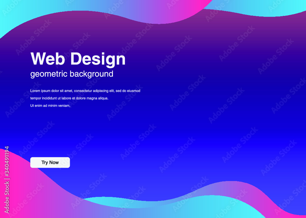 Dynamic shapes composition for landing page Dynamic shapes composition for landing page