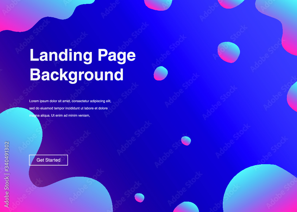 Dynamic shapes composition for landing page Dynamic shapes composition for landing page