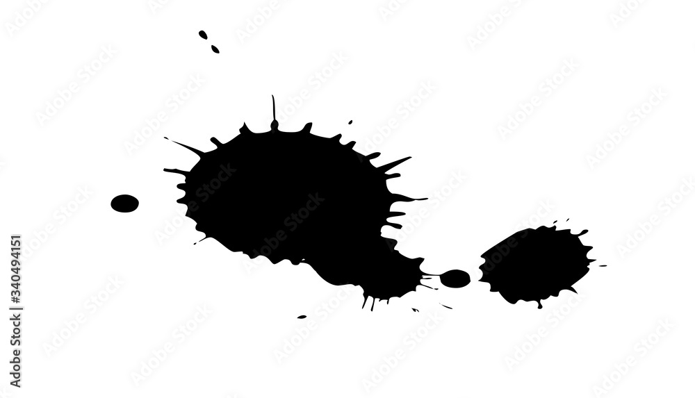 Black ink splashes. Royalty high-quality free best stock photo image of black blots and ink splashes isolated on white background. Grunge splatter, paint splashes, liquid stains, abstract ink drops Black ink splashes. Royalty high-quality free best stock photo image of black blots and ink splashes isolated on white background. Grunge splatter, paint splashes, liquid stains, abstract ink drops