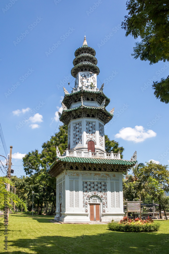 Chinese style clock tower