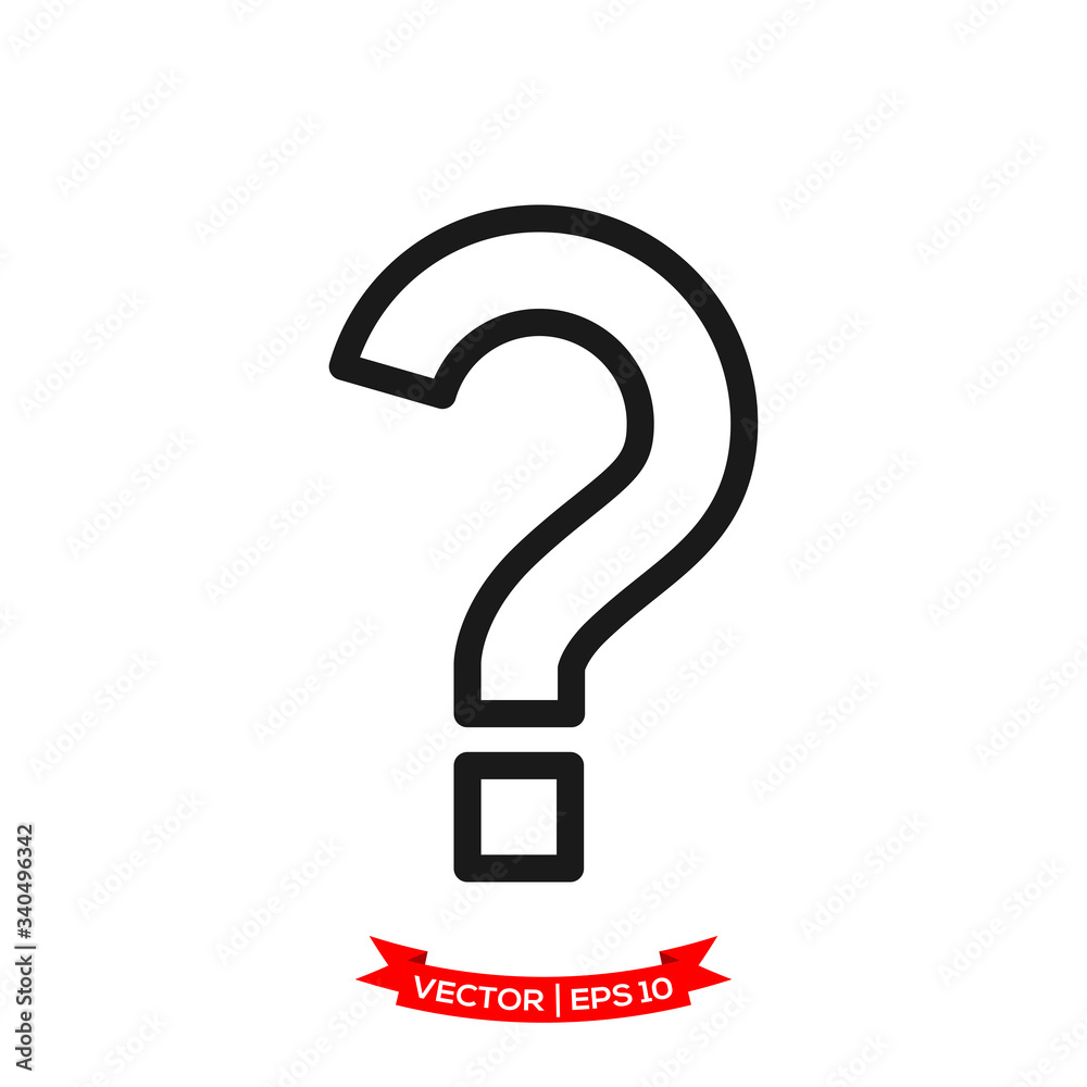 help vector icon, question icon in trendy flat design help vector icon, question icon in trendy flat design