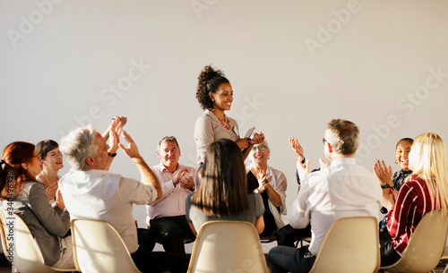 People in a support group photo