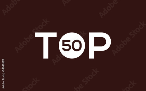 Top Fifty or 50 Logo Design Template