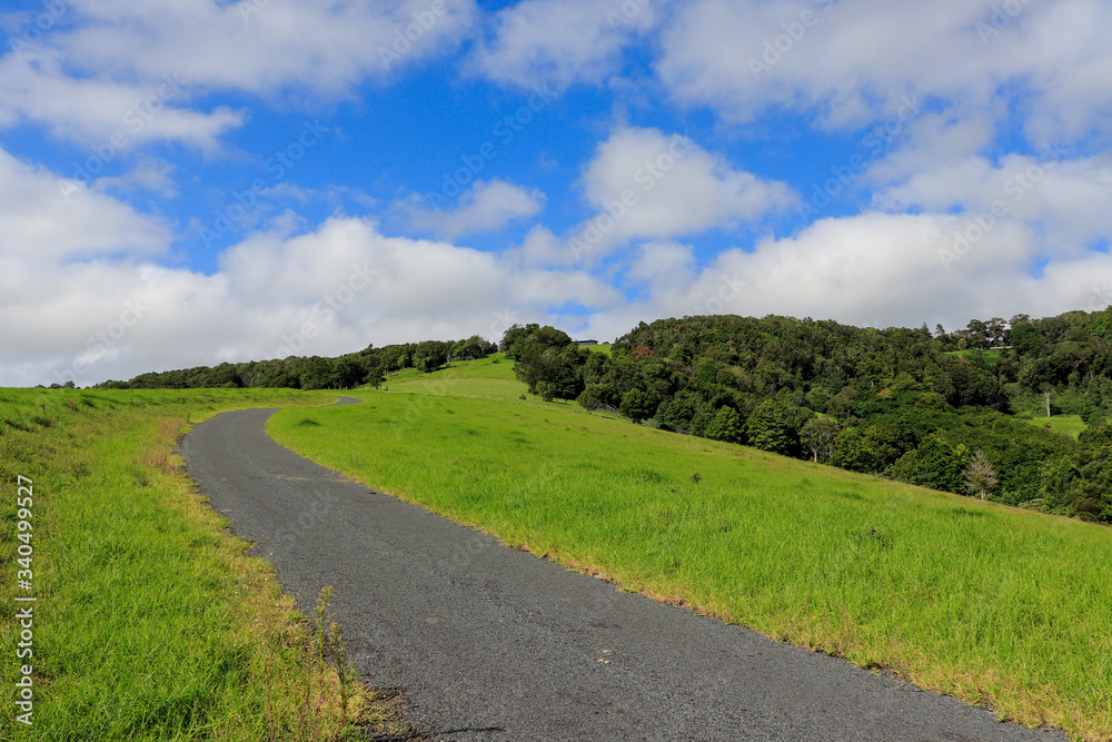 country road in the countryside Kiama, NSW Australia