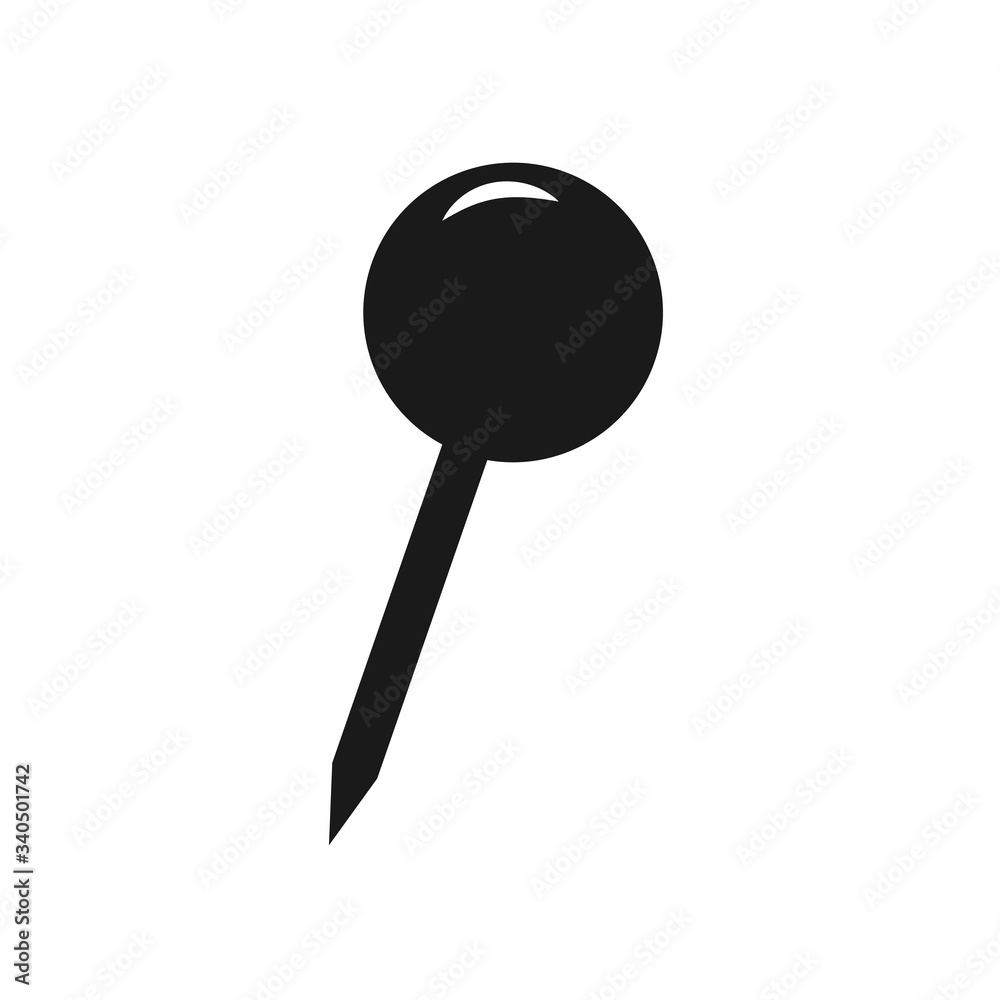 pin icon, push pin vector icon pin icon, push pin vector icon