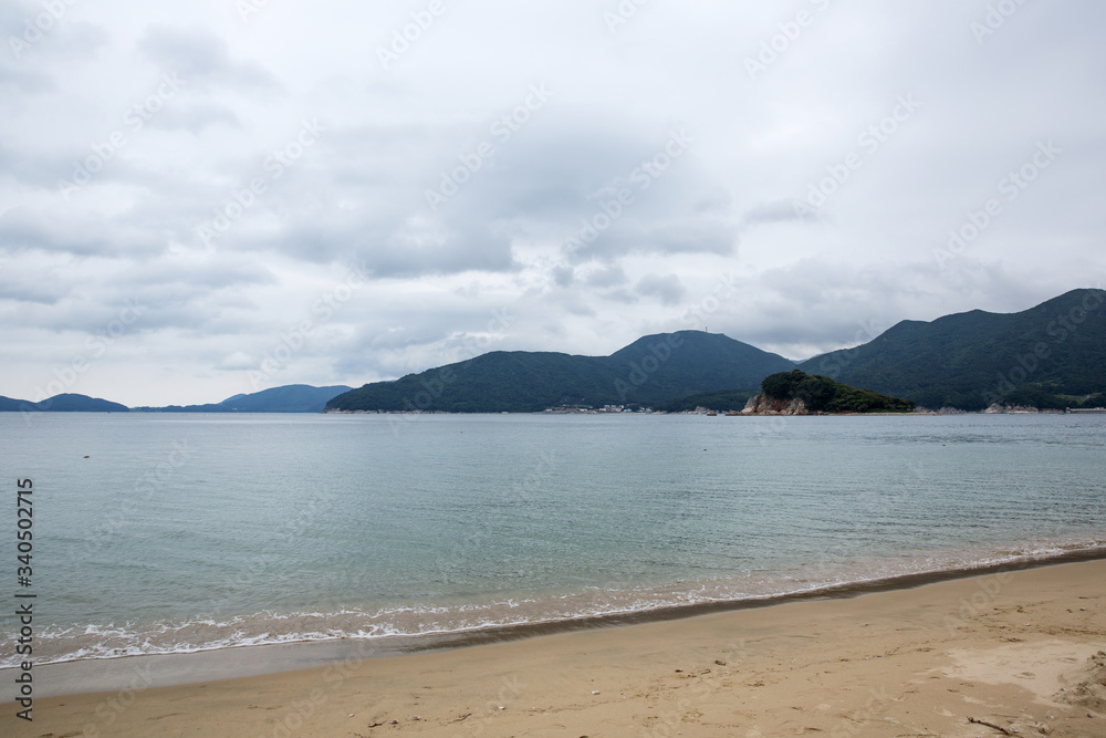 Gujora Beach in Geoje-si, South Korea.
