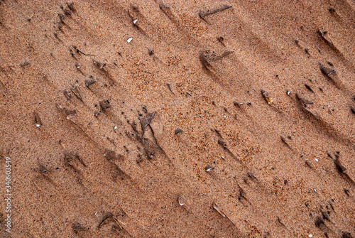texture of sand photographed in a sand quarry