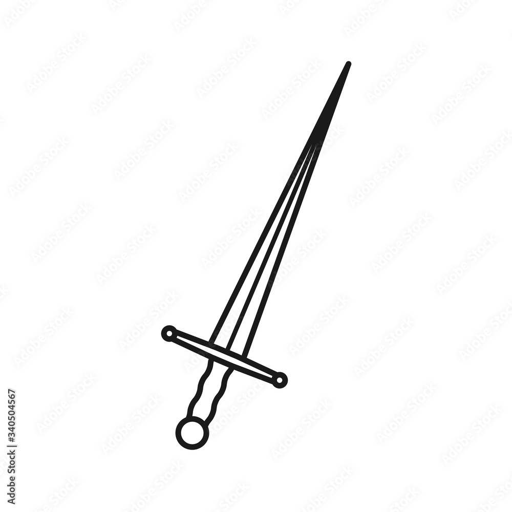 simple sword icon, flat design best vector sword icon simple sword icon, flat design best vector sword icon