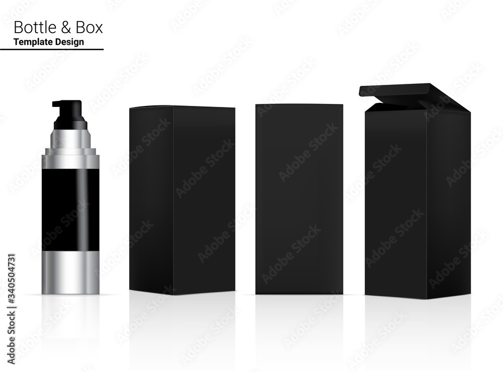 Glossy Spray Bottle Mock up Realistic Cosmetic and 3 Dimensional Box for Whitening Skincare and Aging anti-wrinkle merchandise on White Background Illustration. Health Care and Medical. Glossy Spray Bottle Mock up Realistic Cosmetic and 3 Dimensional Box for Whitening Skincare and Aging anti-wrinkle merchandise on White Background Illustration. Health Care and Medical.