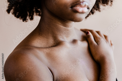 Confident black woman portrait photo