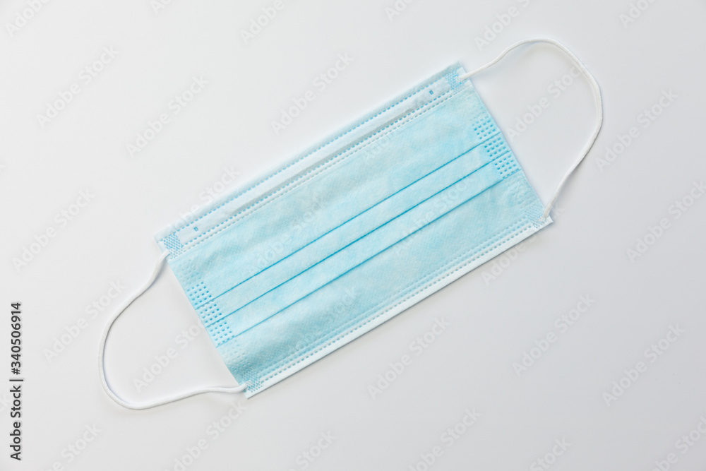Medical mask on gray background Medical mask on gray background